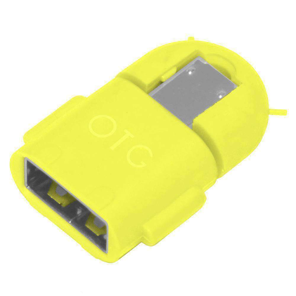Android Robot Shape Micro USB OTG Adapter (Random Color) - pack of 6