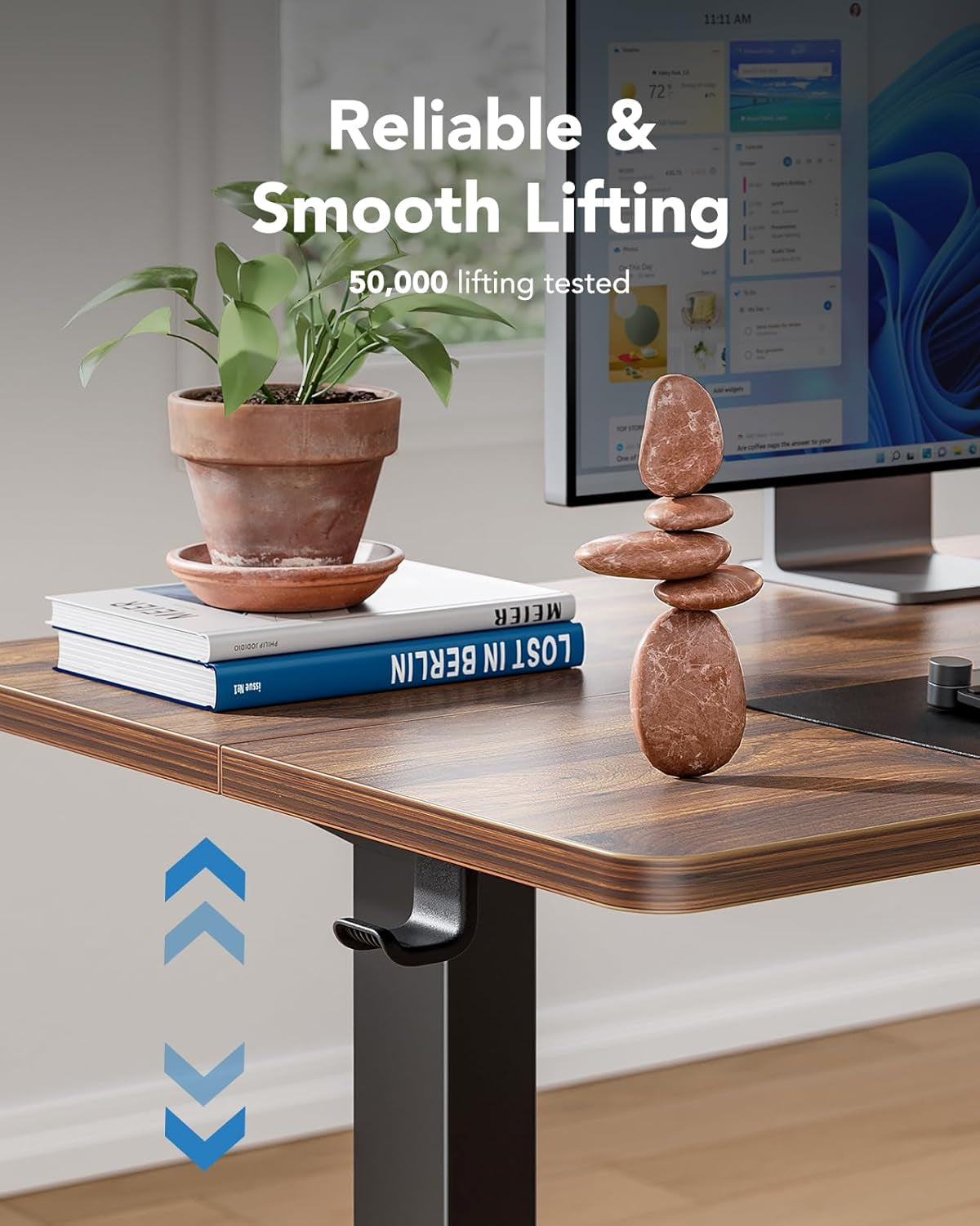48" X 24" Electric Standing Desk Adjustable Height, 4 Memory Height