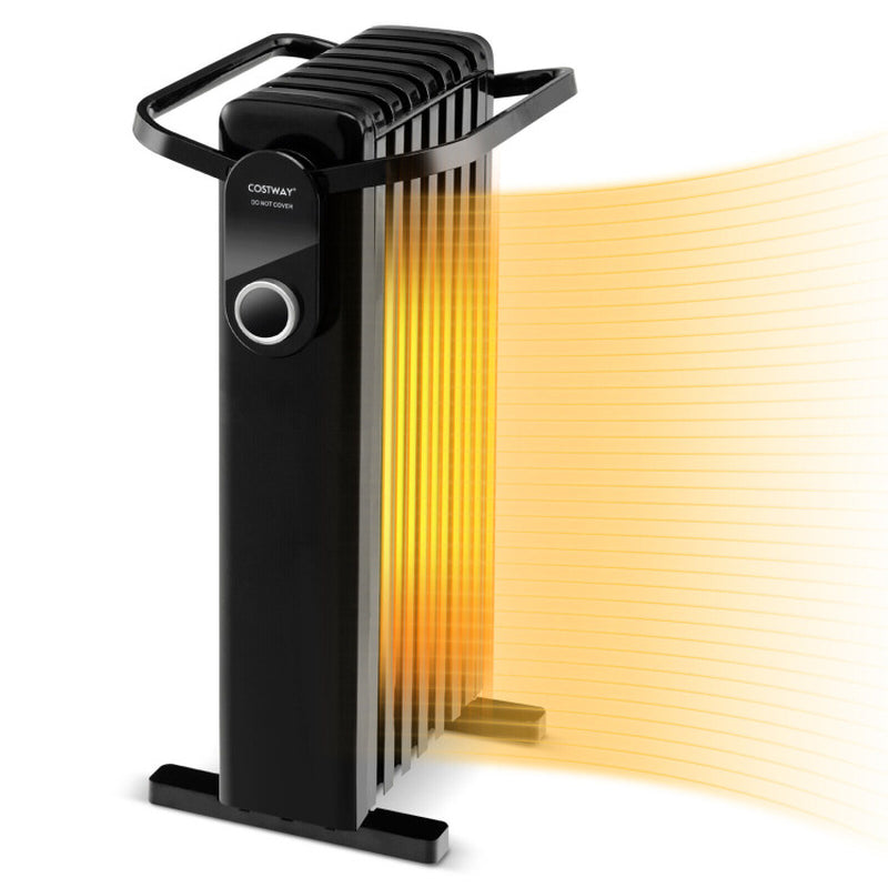 1500W Electric Space Heater Oil Filled Radiator Heater with Foldable