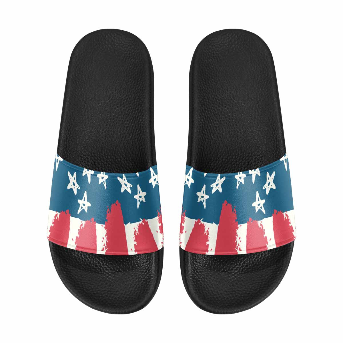 Womens Slide Sandals, Stars And Stripes Usa Flag Print