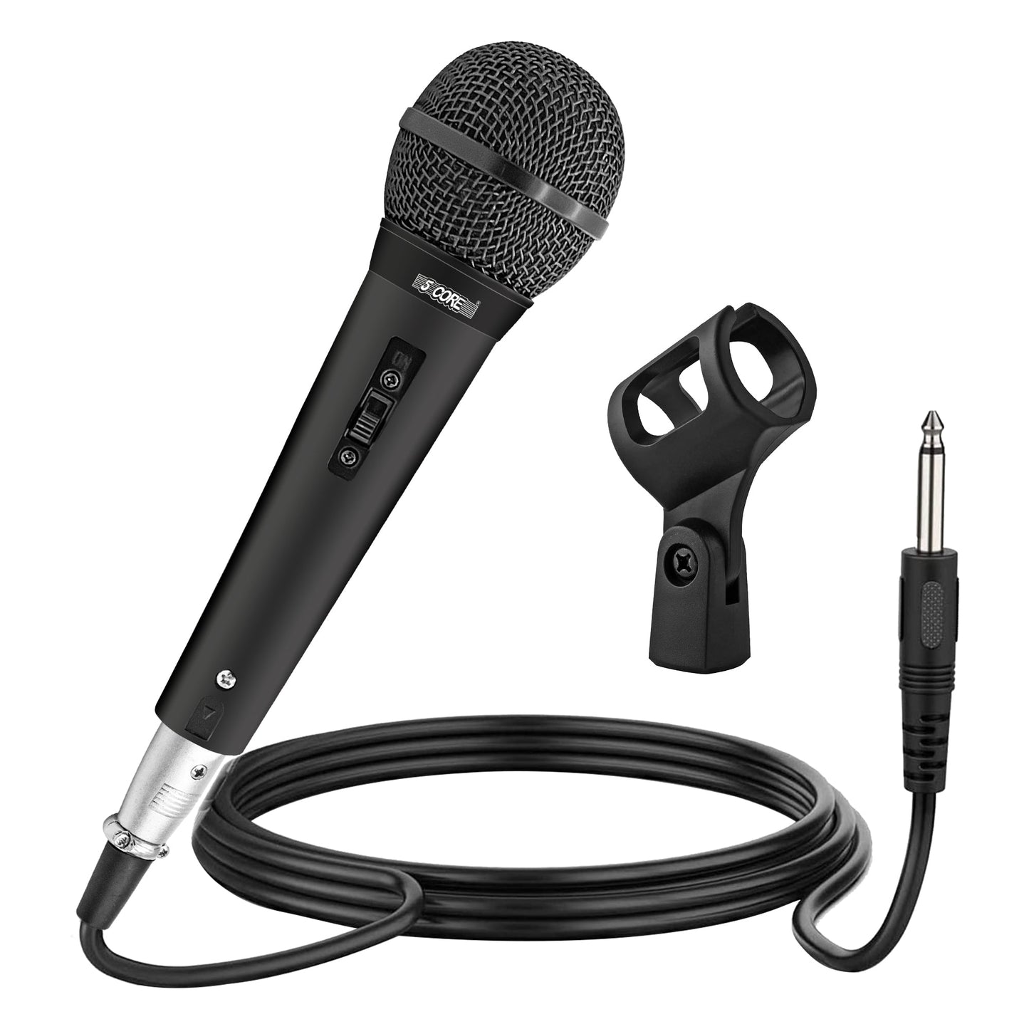 5Core XLR Microphone Dynamic Mic Karaoke Singing Studio Mics Handheld