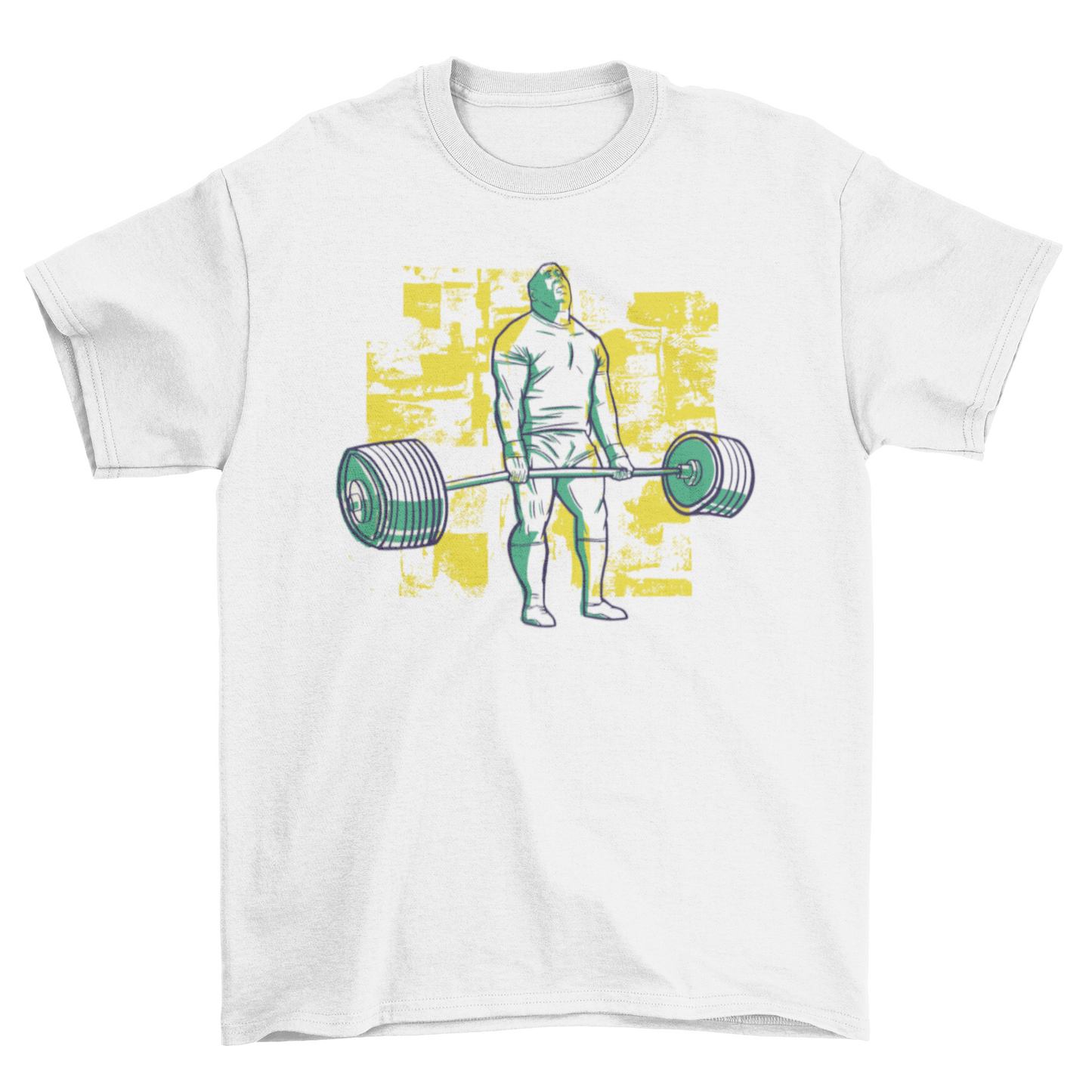 ,Bodybuilder deadlift heavy barbell fitness gym t-shirt
