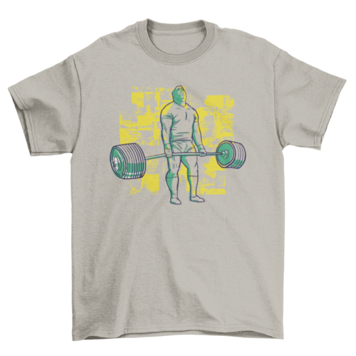 ,Bodybuilder deadlift heavy barbell fitness gym t-shirt