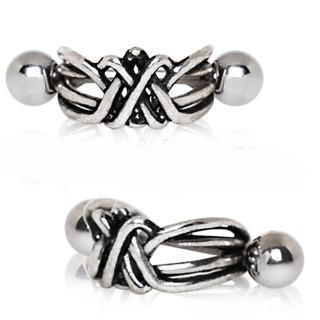 316L Stainless Steel Wire Wrapped Cartilage Cuff Earring