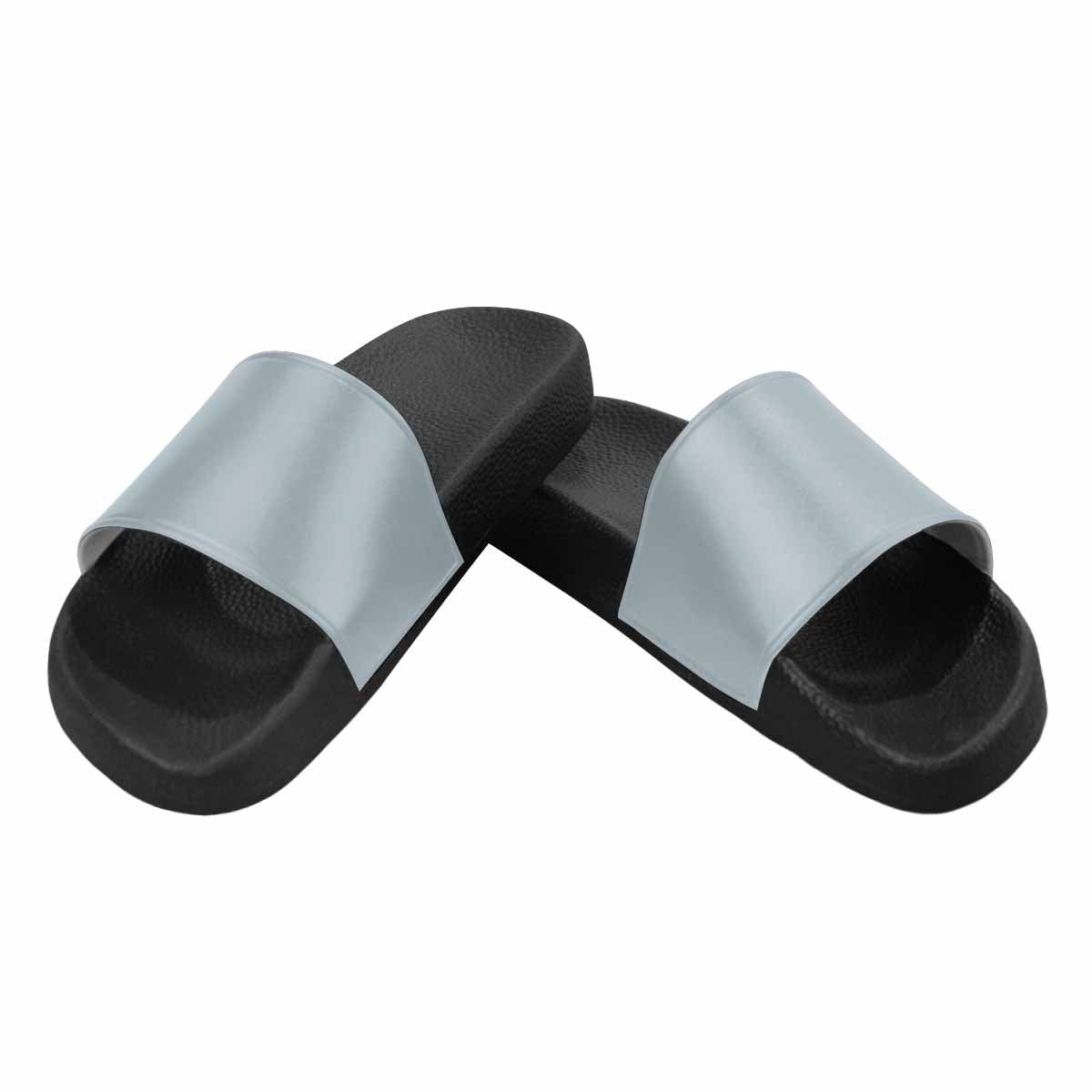 Womens Slide Sandals, Misty Blue Gray