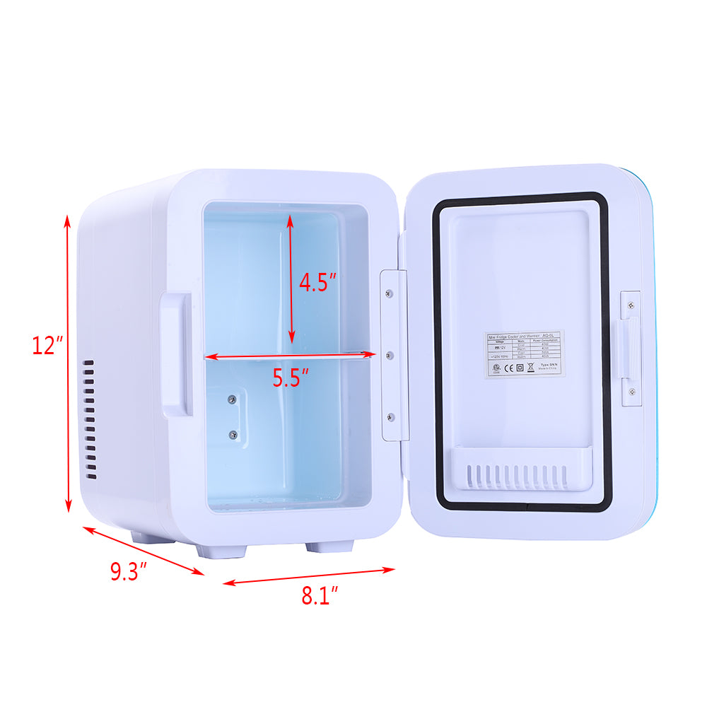 6L Electric Mini Portable Car Fridge Cooler & Warmer