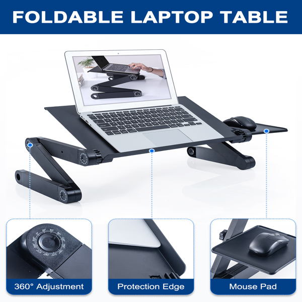 Adjustable Height Laptop Stand for Desk Ergonomic Computer Table