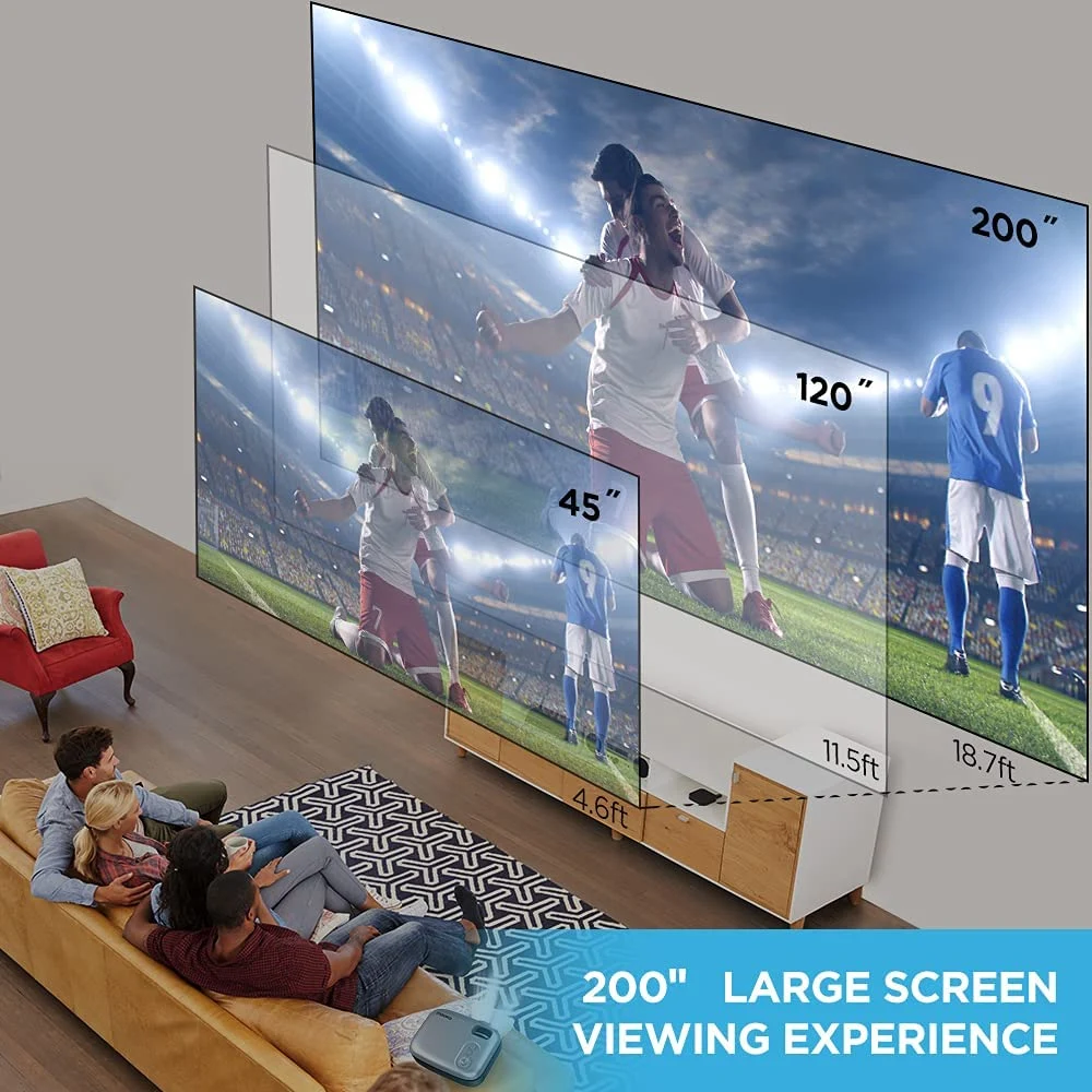 7500L HD 1080P Movie Home Theater WiFi Projector