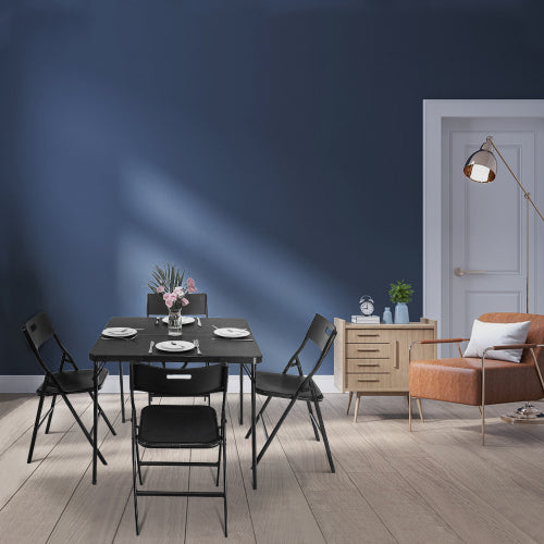 5 Pieces Folding Table and Chair Set