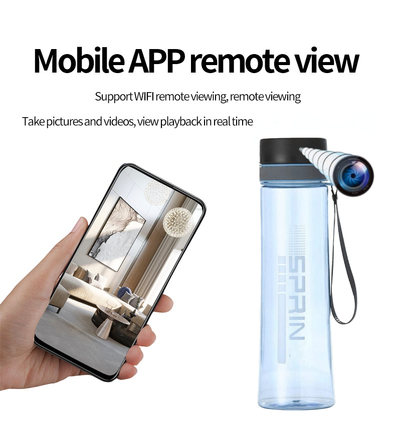 Water Bottle Camera 1080P Full HD Camera with Wifi Water Cup Camera