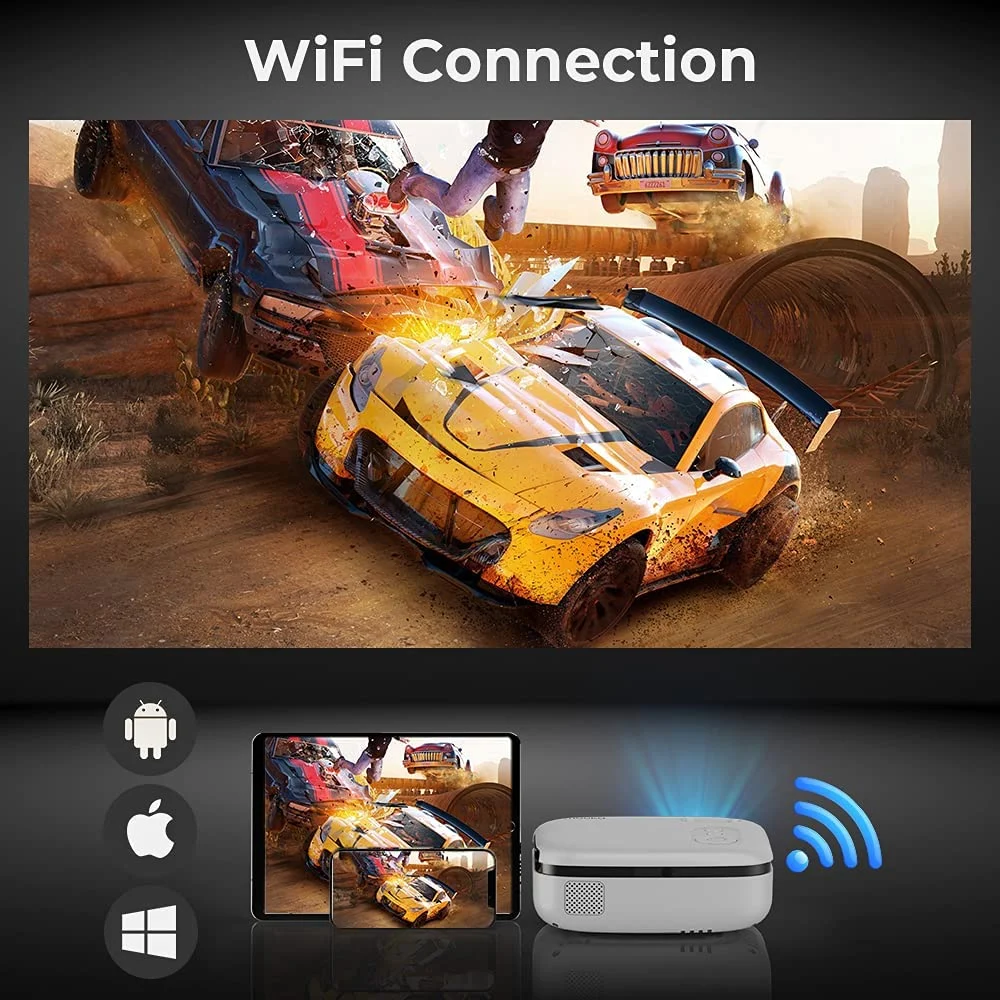 7500L HD 1080P Movie Home Theater WiFi Projector