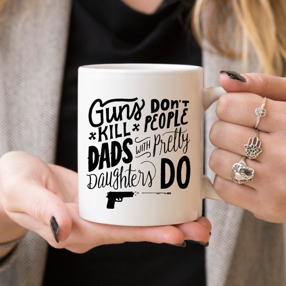 11oz Coffee Mug - Guns Don't Kill People Dads With