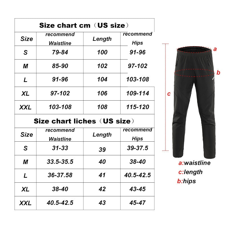 Winter Warm Up Thermal Fleece trousers Multi Sports Running Bike