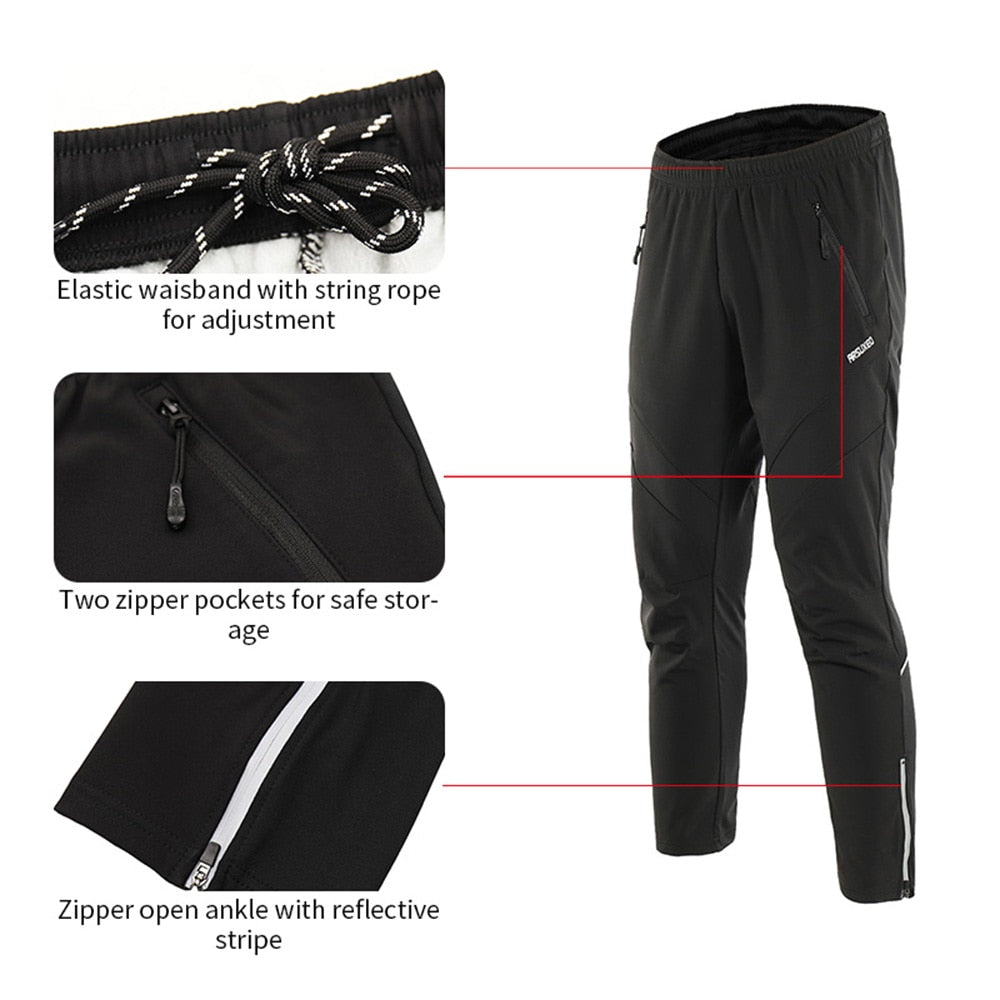 Winter Warm Up Thermal Fleece trousers Multi Sports Running Bike