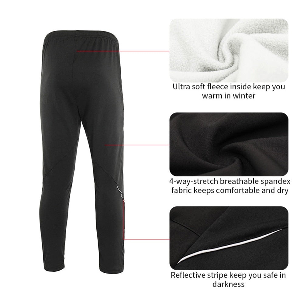 Winter Warm Up Thermal Fleece trousers Multi Sports Running Bike