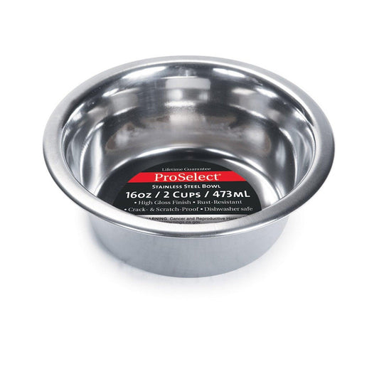 16oz Heavy Stainless Steel Dish with Mirror Finish