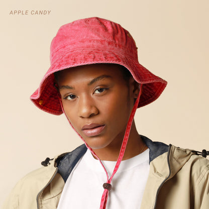 Wide Brim Bucket Hat
