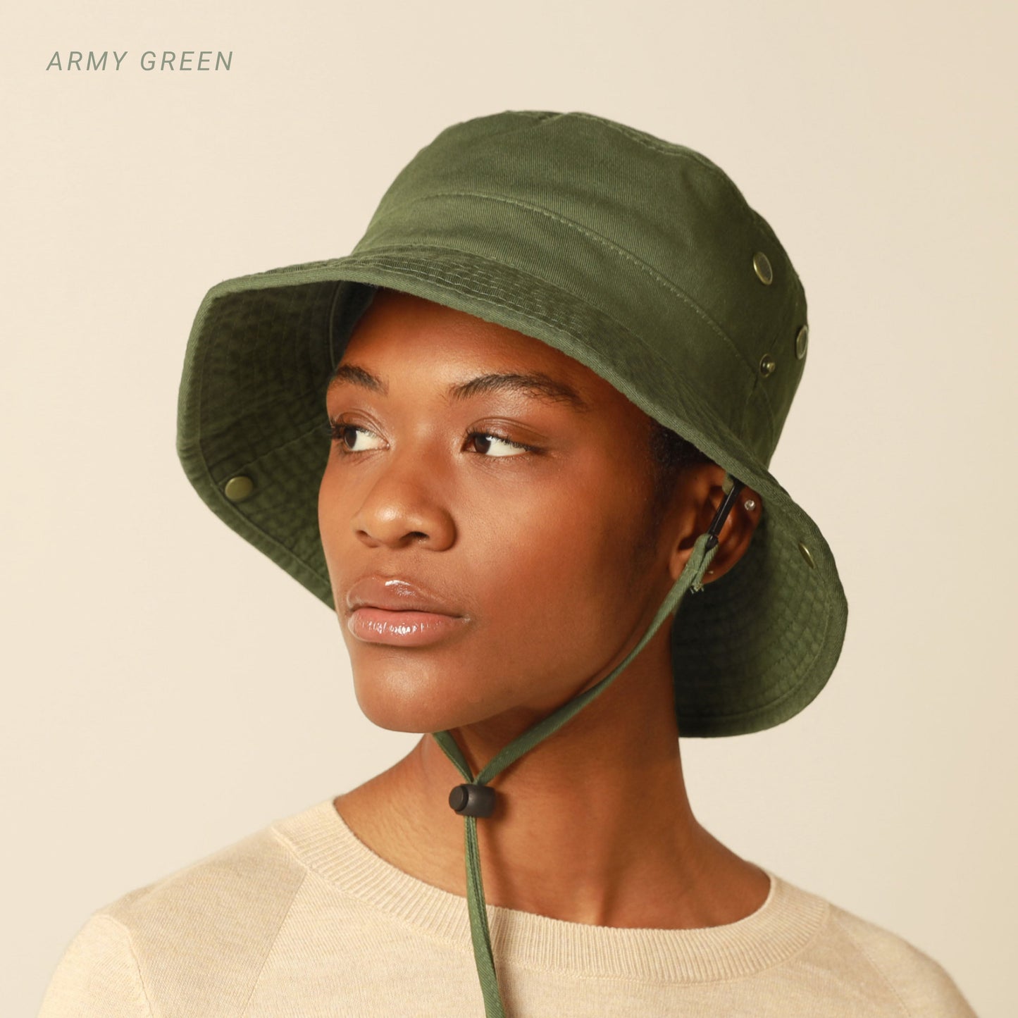 Wide Brim Bucket Hat