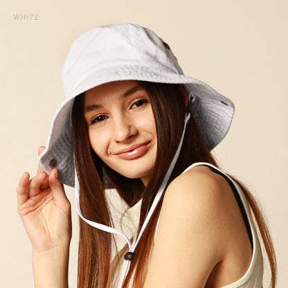 Wide Brim Bucket Hat