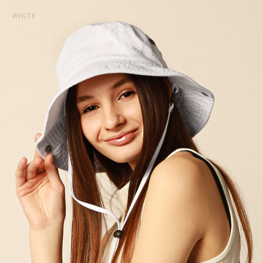 Wide Brim Bucket Hat