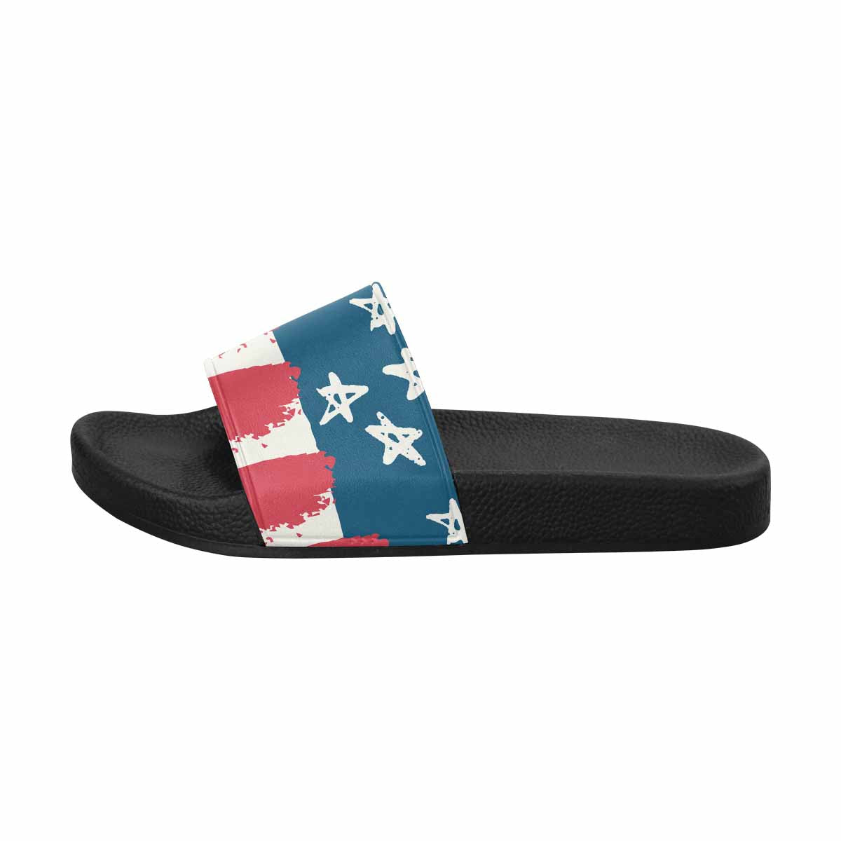 Womens Slide Sandals, Stars And Stripes Usa Flag Print