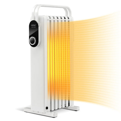 1500W Electric Space Heater Oil Filled Radiator Heater with Foldable