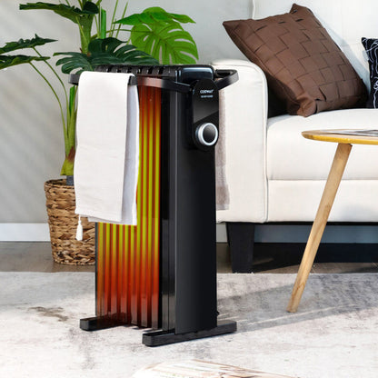 1500W Electric Space Heater Oil Filled Radiator Heater with Foldable