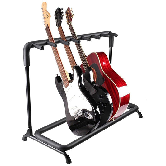 5Core Guitar Rack 7 Slot Multi Guitars Stands Floor Safe Storage for