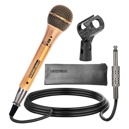 5Core XLR Microphone Dynamic Mic Karaoke Singing Studio Microfono