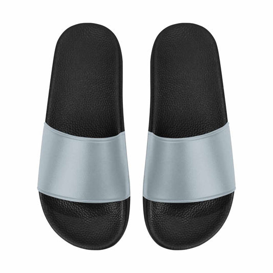 Womens Slide Sandals, Misty Blue Gray