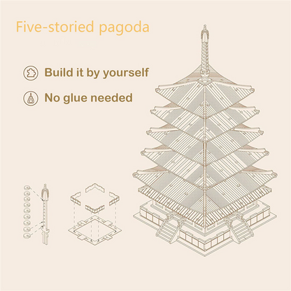275pcs DIY 3D Wooden Puzzle Game Assembly Constructor Toy