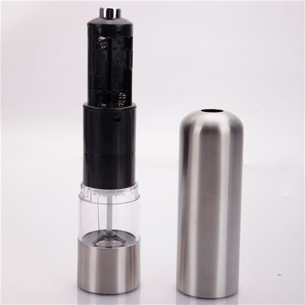2pcs Stainless Steel Electric Automatic Pepper Mills Salt Grinder