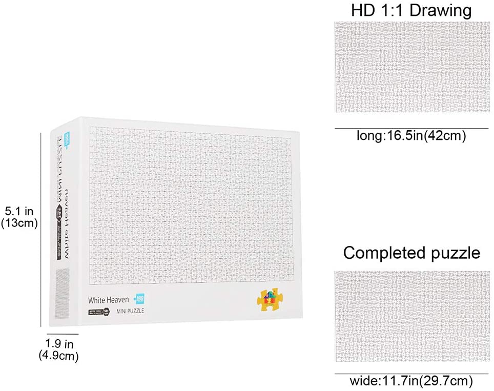 White Hell Puzzle for Adults Kids ,1000 Piece