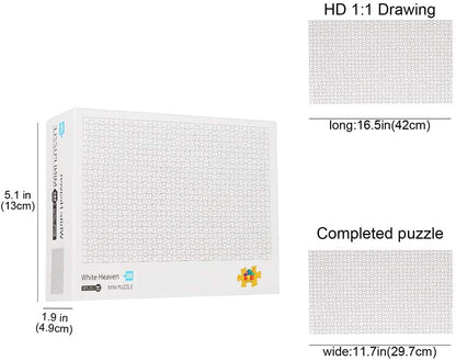 White Hell Puzzle for Adults Kids ,1000 Piece