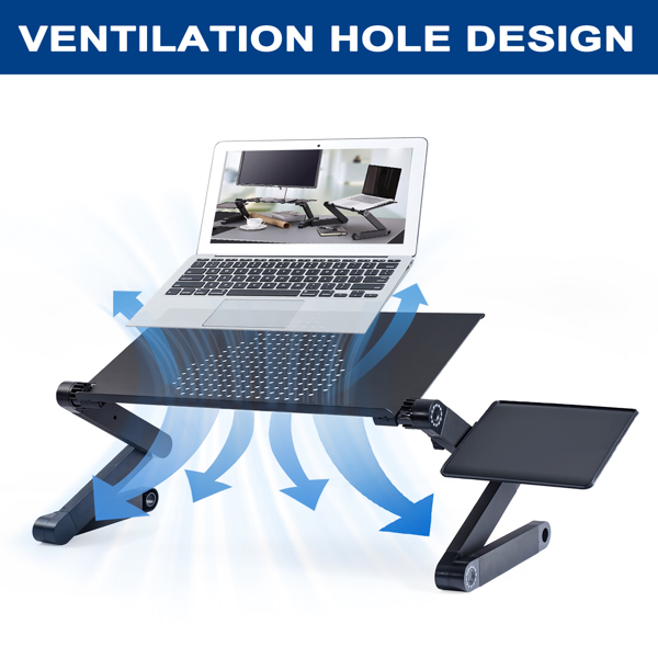 Adjustable Height Laptop Stand for Desk Ergonomic Computer Table