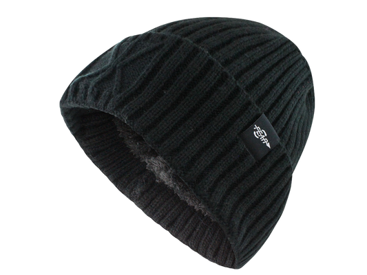 Warmest Watch Cap Black Plush Insulated Tactical Beanie Hat Warm Wool