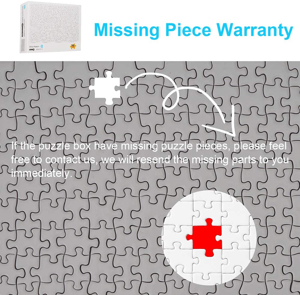 White Hell Puzzle for Adults Kids ,1000 Piece
