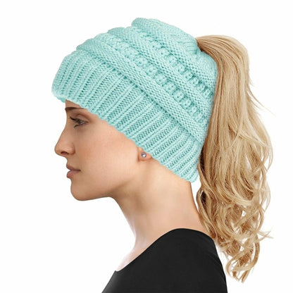 Women's Soft-Knit Ponytail Hat (Multiple Colors)