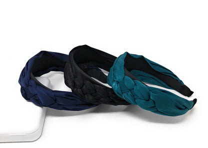 Wide Headband for Girls, Bohemian Braided Knot Headbands for Women,