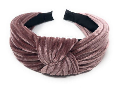 Wide Headband for Girls, Bohemian Turban Headbands, Retro Velvet Hairb