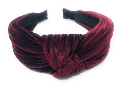 Wide Headband for Girls, Bohemian Turban Headbands, Retro Velvet Hairb