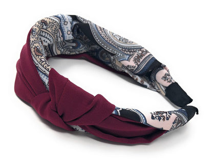 Wide Headband for Girls, Bohemian Braided Knot Headbands for Women, Vi