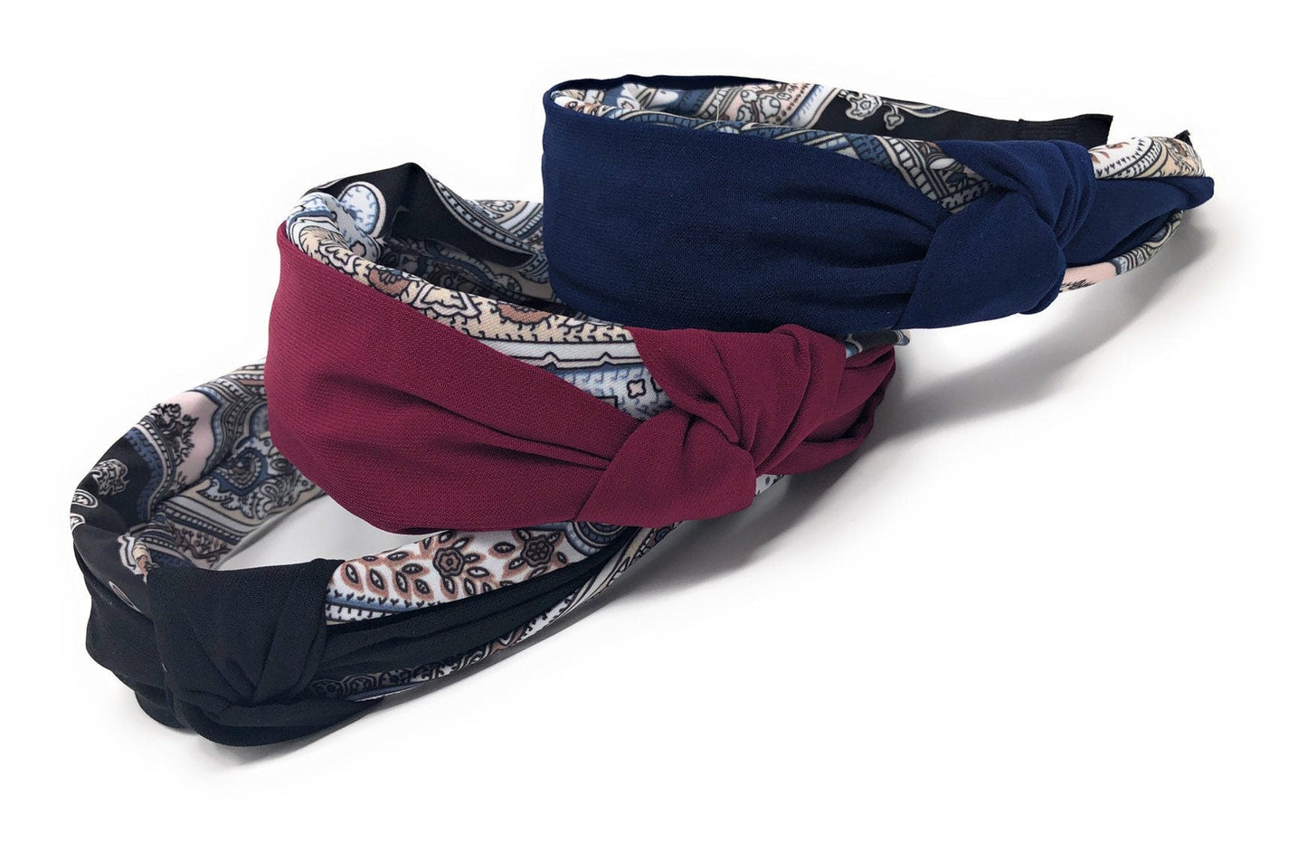 Wide Headband for Girls, Bohemian Braided Knot Headbands for Women, Vi