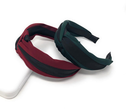 Wide Headband for Girls, Bohemian Turban Headbands, Retro Satin Hairba