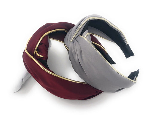 Wide Satin Headband for Girls, Bohemian Turban Retro Headbands, Twiste