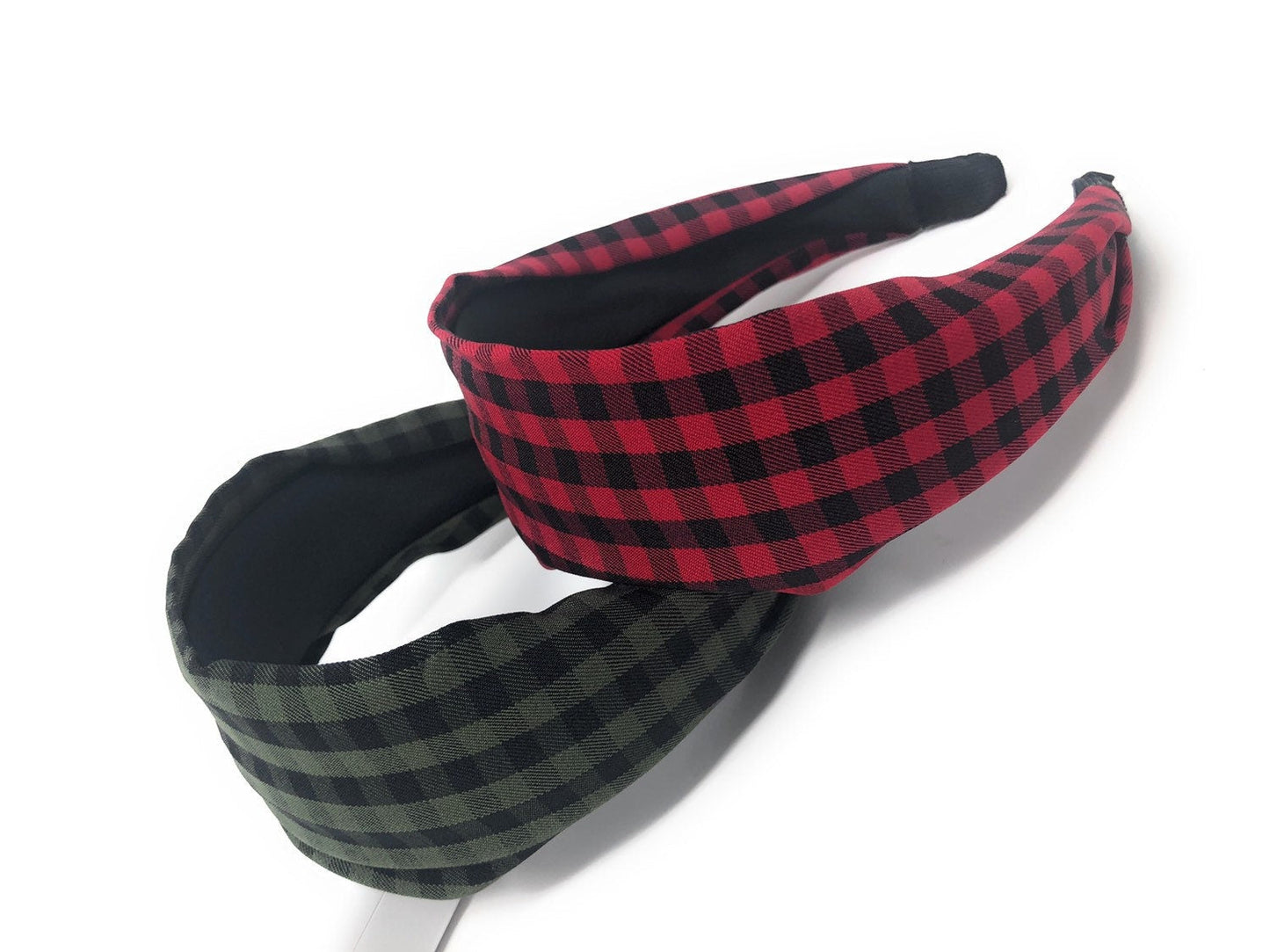 Wide Plaid Headband for Girls, Vintage Style Hairband, Gifts for Girls