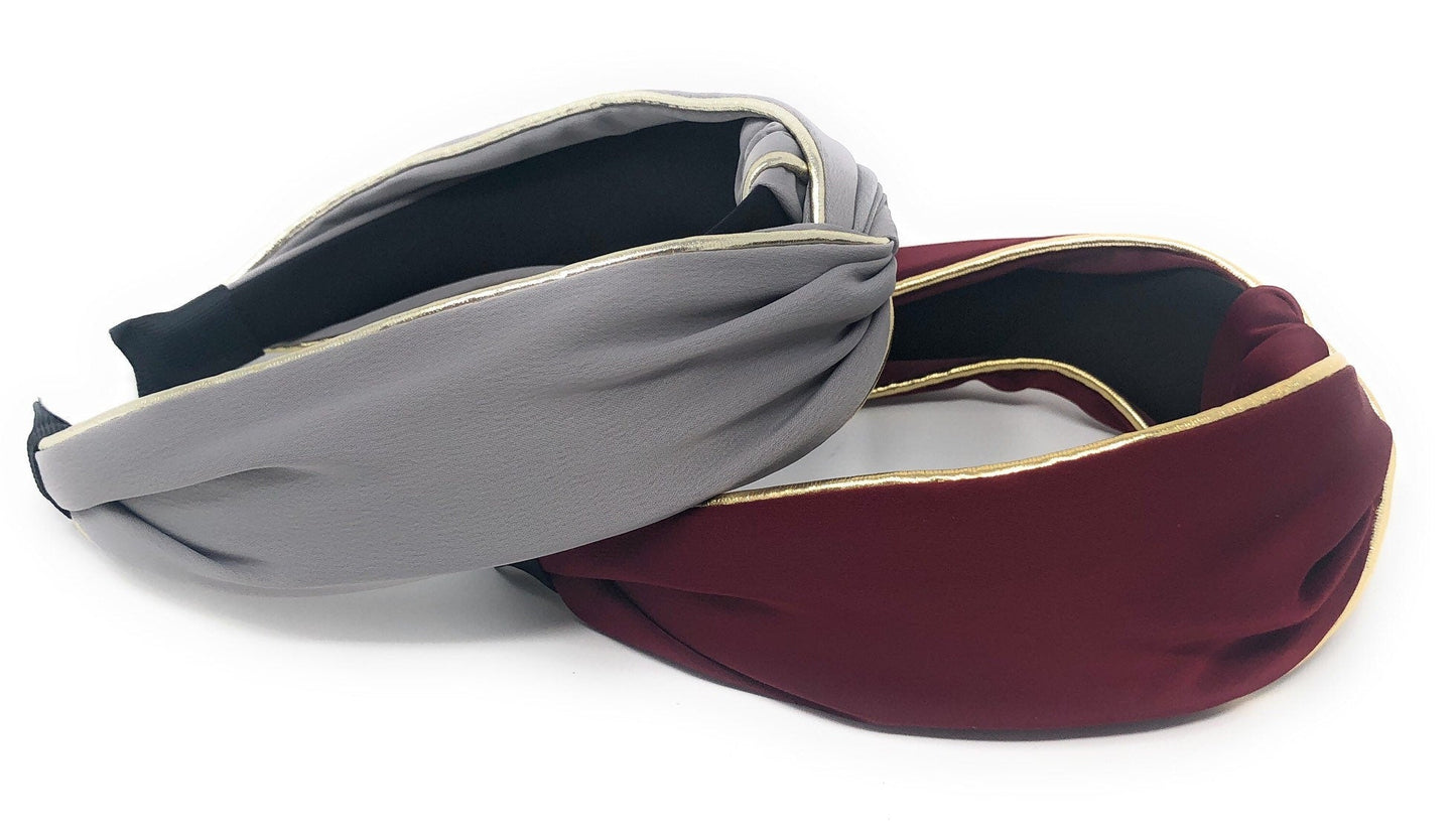 Wide Satin Headband for Girls, Bohemian Turban Retro Headbands, Twiste