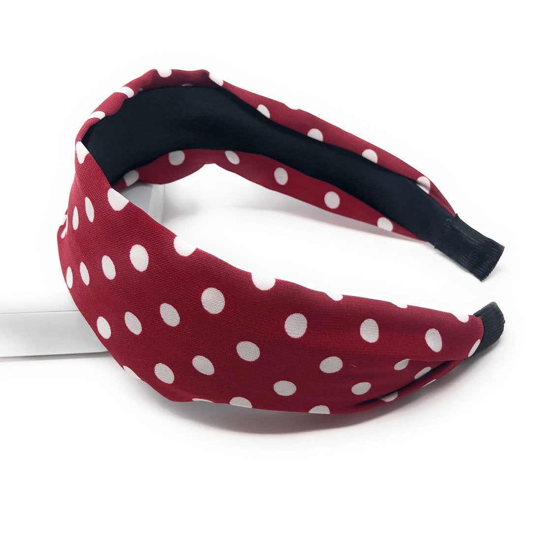 Wide Polka Dot Headband for Girls, Vintage Style Hairband, Gifts for G