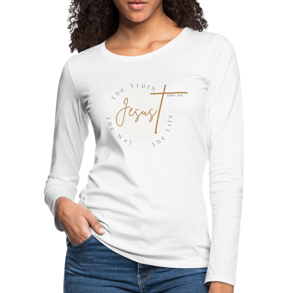 Womens Graphic Tee, Jesus The Truth The Way The Life, Long Sleeve